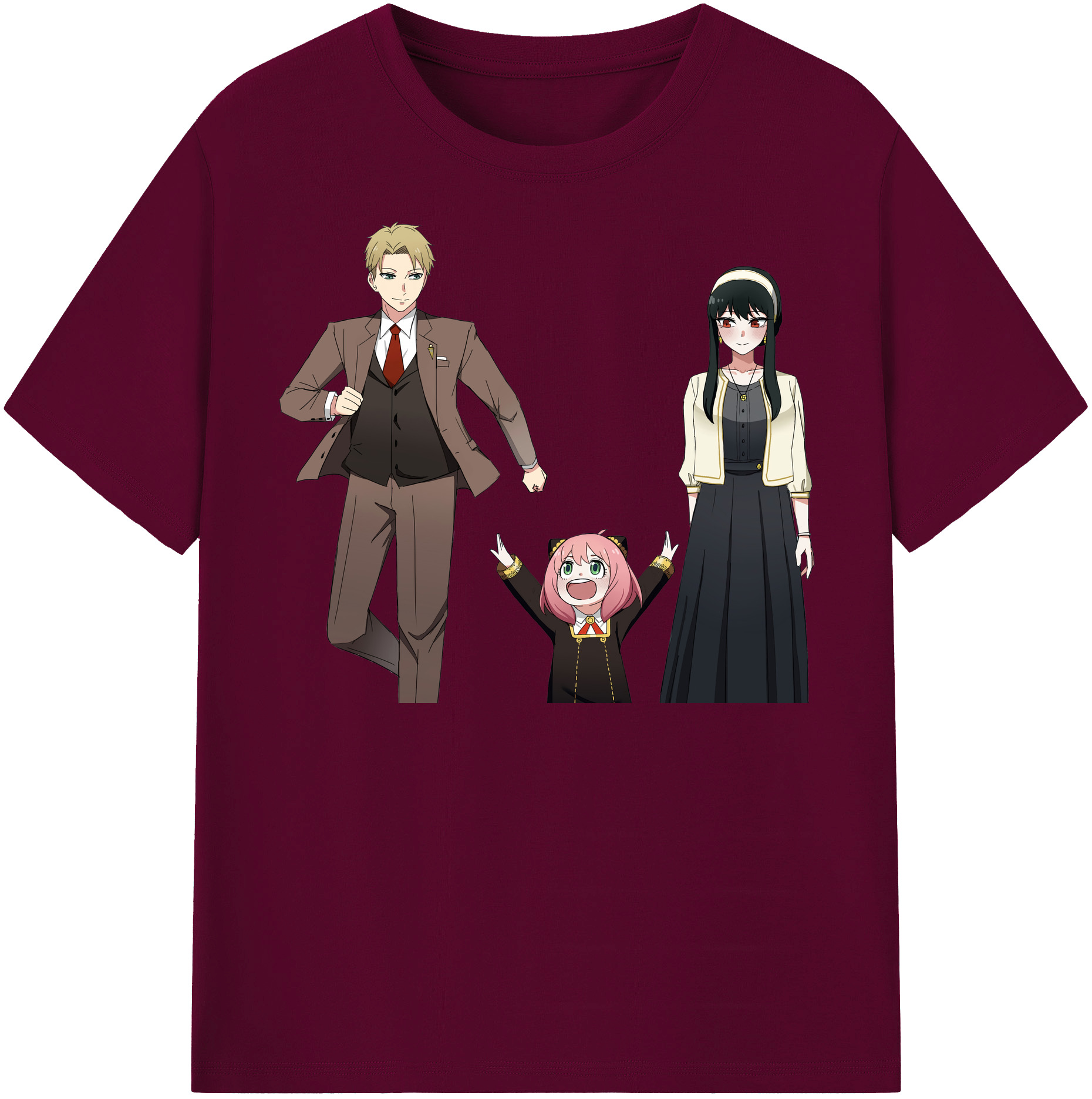 （画像用） SPY×FAMILY间谍家家酒 レディースカジュアルプリントTシャツ（綿100％）
